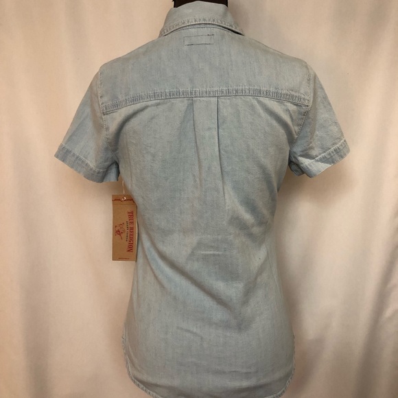 True Religion Tops True Religion Womens Shortsleeve Denim Shirt